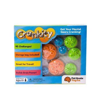 Гра-головоломка Fat Brain Toys Crankity Різнокольорові шестерні (F140ML) F140ML фото