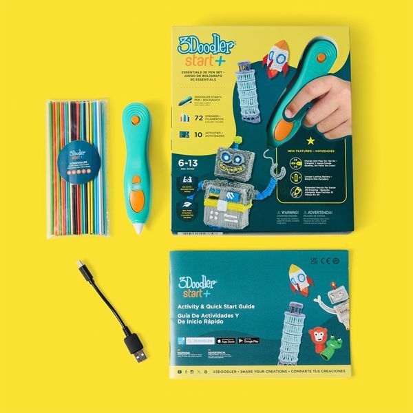 3D-ручка 3Doodler Start Plus для дитячої творчості - Креатив Плюс (72 стрижні) SPLUS EFG фото