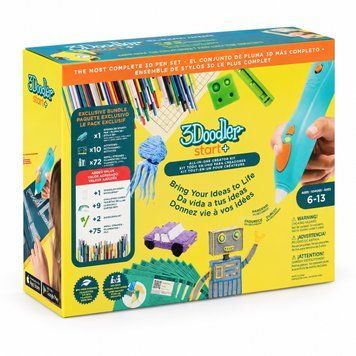 3D-ручка 3Doodler Start Plus для дитячої творчості - Мегакреатив (147 стрижнів, 9 шаблонів) 3DS2B-011 фото