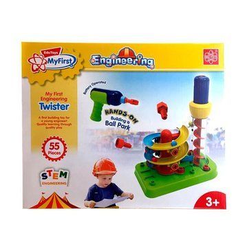 Набір для складання Edu-Toys Гірка-спіраль з інструментами 55 деталей (JS022) JS022 фото
