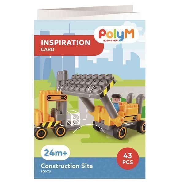 Конструктор PolyM Будівельна техніка 43 деталь (760021) 760021 фото