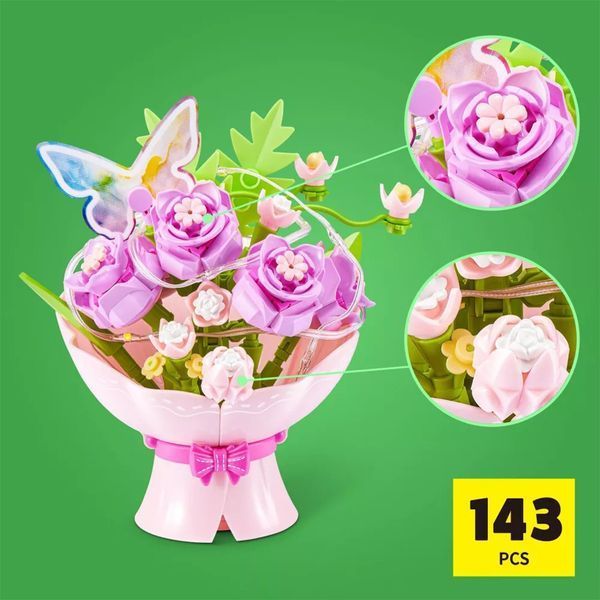 Конструктор в капсулі Max серії Bouquets S1 &ndash; Букет троянд (світло) 83248EGQ8 фото