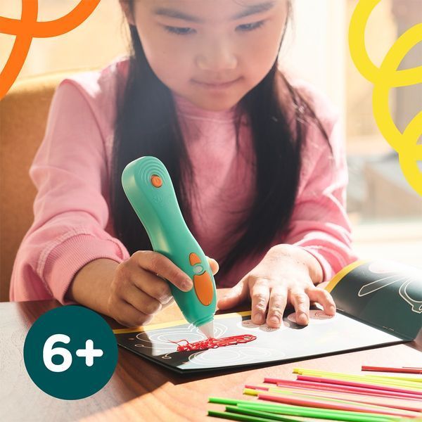 3D-ручка 3Doodler Start Plus для дитячої творчості - Мегакреатив (147 стрижнів, 9 шаблонів) 3DS2B-011 фото