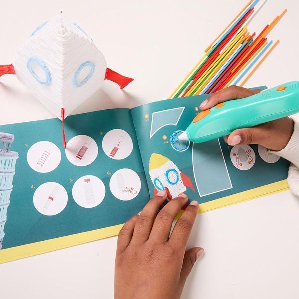 3D-ручка 3Doodler Start Plus для дитячої творчості - Мегакреатив (147 стрижнів, 9 шаблонів) 3DS2B-011 фото