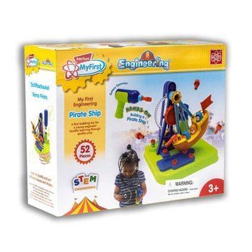 Набір для складання Edu-Toys Піратський корабель з інструментами 52 деталі (JS026) JS026 фото