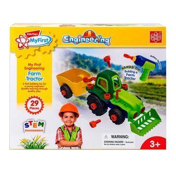 Набір для складання Edu-Toys Трактор з інструментами 29 деталей (JS030) JS030 фото