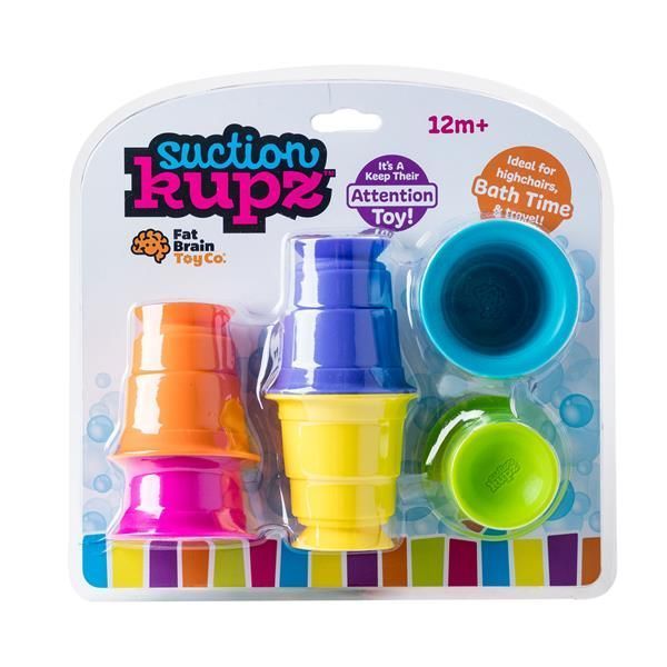Тактильна Іграшка Fat Brain Toys Suction Kupz М'які чашки 6 шт. (F183ML) F183ML фото