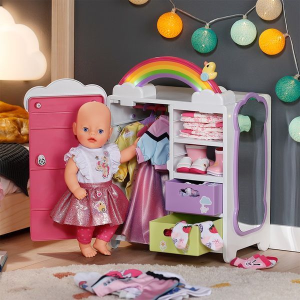 Ігровий набір Baby Born &ndash; Гардероб з веселкою та качечкою (світло, звук) 836040 фото