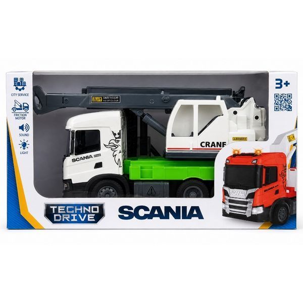 Автомодель серії Big Truck &ndash; Автокран Scania (світло, звук) OC-6404 фото