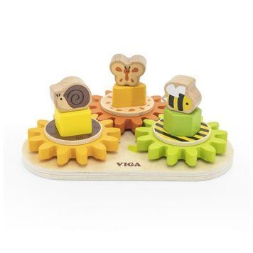 Розвивальна іграшка Viga Toys Звірята на шестерінках (44690) 44690 фото