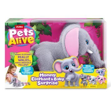 Інтерактивний ігровий набір Pets Alive &ndash; Мама слониха з сюрпризом 9570 фото
