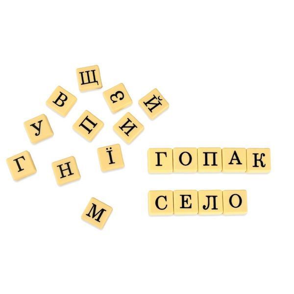 Настільна гра "Словогонка" 30824, 100 плиток із літерами 30824 фото
