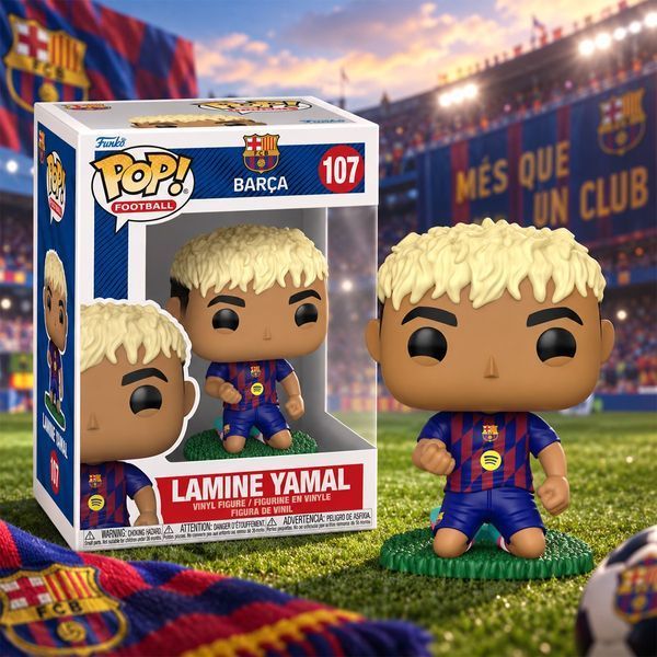 Ігрова фігурка Funko POP! серії Футбол: Барселона S2 - Ламін Ямаль 93701 фото