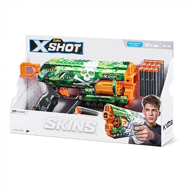 Швидкострільний бластер X-Shot Skins Griefer Camo 12 патронів (36561H) 36561H фото