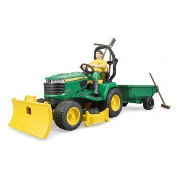Модель Bruder Садовий трактор John Deere з причепом та фігуркою садівника 1:16 (62104) 62104 фото