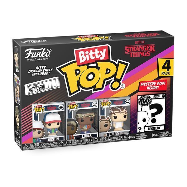 Набір ігрових фігурок Bitty POP! серії Дивні дива - Дастін (4 фігурки в асортименті) 83662 фото