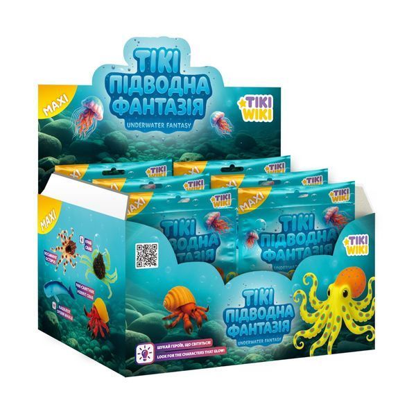Стретч-іграшка у вигляді тварини Tiki Wiki серії Maxi &ndash; Тікі Підводна фантазія SQ009 фото