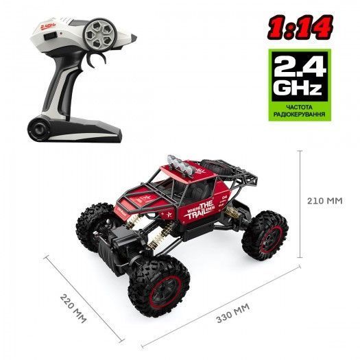 Автомобіль Off-road Crawler з р/к &ndash; Where the trail ends (червоний) SL-121RHMR фото