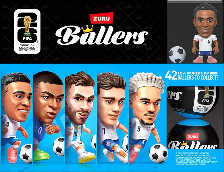 Фігурка-сюрприз футболіста у капсулі Zuru Ballers FIFA Global серія 1 (Z77792) Z77792 фото