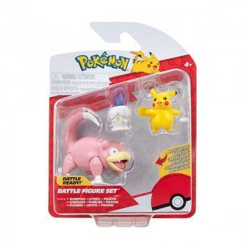 Набір ігрових фігурок Pokemon W18 - Пікачу, Літвік, Слоупок PKW3056 фото