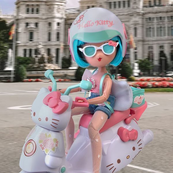 Ігровий набір 4SF Manga Dolls серії Hello Kitty &ndash; Красуня Пінк на скутері HKTF3000 фото