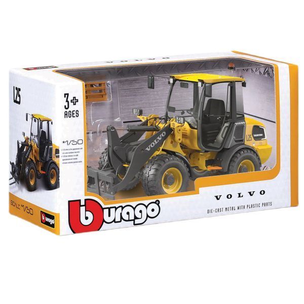 Автомодель серії Construction - Навантажувач Volvo L25 з вилами 18-32090 фото