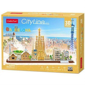 3D пазл CubicFun City Line Барселона (MC256h) MC256h фото