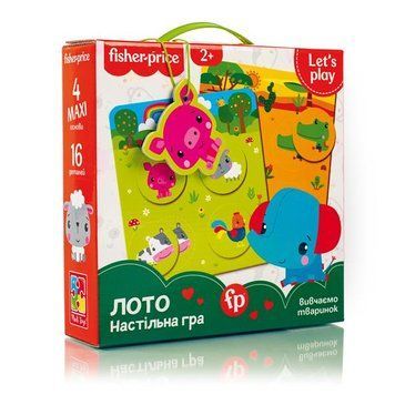 Настільна гра Fisher Price Лото Звірята (VT2910-01) VT2910-01 фото