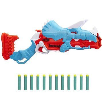 Бластер Nerf DinoSquad Тricera-Blast 12 патронів (F0803) F0803 фото