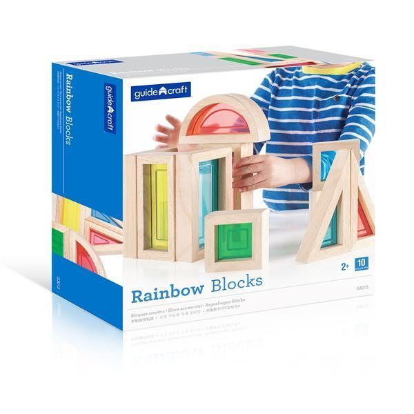 Кубики Guidecraft Block Play Велика веселка, 14 см, 10 шт. (G3015) G3015 фото