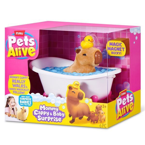 Інтерактивний ігровий набір Pets Alive &ndash; Мама капібара з сюрпризом 9574 фото
