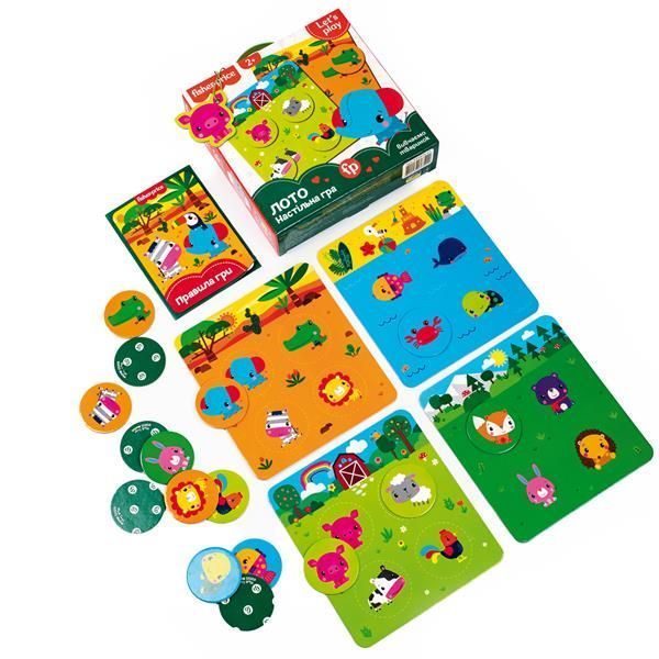 Настільна гра Fisher Price Лото Звірята (VT2910-01) VT2910-01 фото