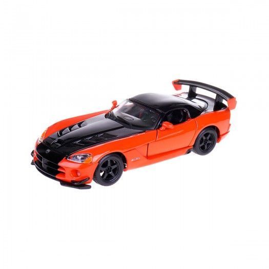 Автомодель - Dodge Viper Srt10 Acr (ассорті помаранч-чорн металік, червоно-чорн металік, 1:24) 18-22114 фото