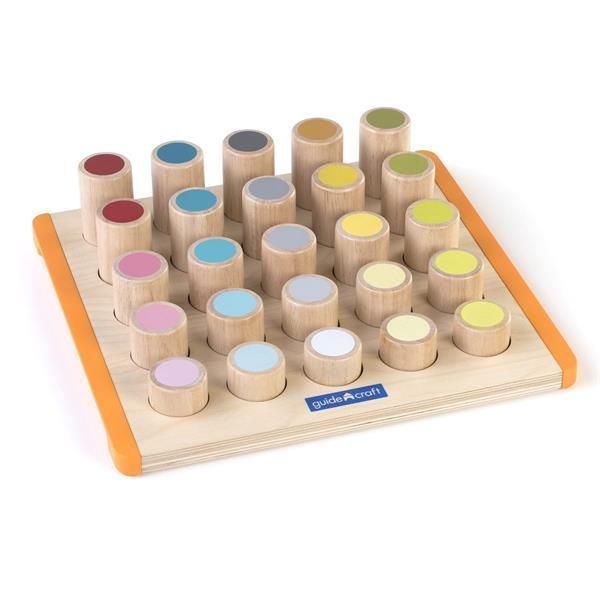 Дерев'яний сортер Guidecraft Manipulatives Кольорові циліндри (G6734) G6734 фото