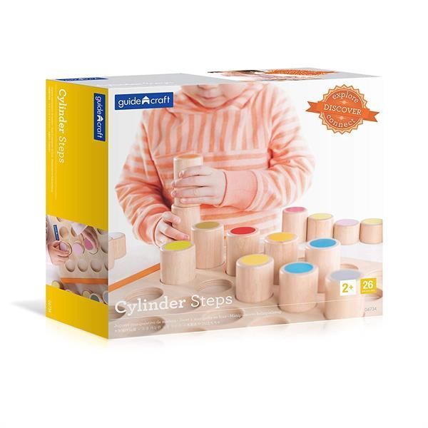Дерев'яний сортер Guidecraft Manipulatives Кольорові циліндри (G6734) G6734 фото
