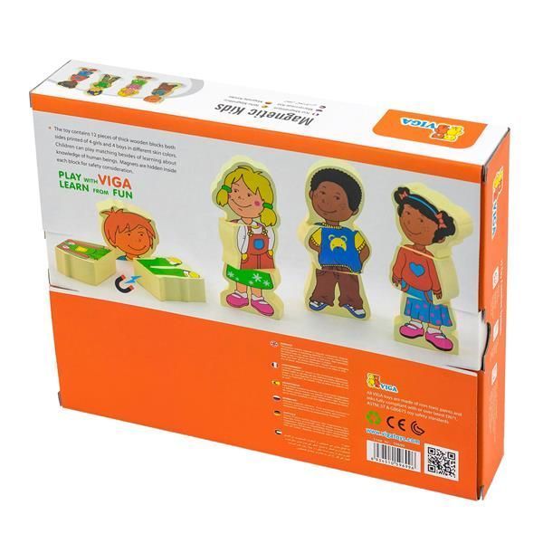 Набір магнітних фігурок Viga Toys Діти (59699VG) 59699VG фото
