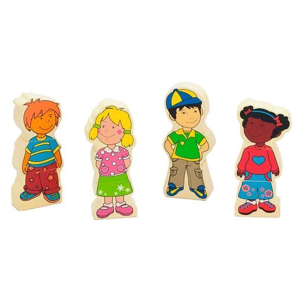 Набір магнітних фігурок Viga Toys Діти (59699VG) 59699VG фото