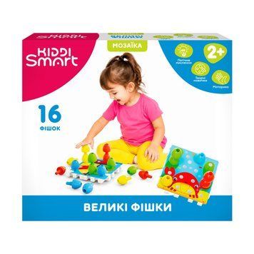 Розвивальна мозаїка Kiddi Smart &ndash; Великі фішки 02270 фото
