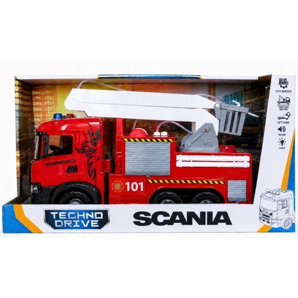 Автомодель серії Mid Truck &ndash; Пожежна машина Scania (світло, звук, функція води) OC-3011W фото