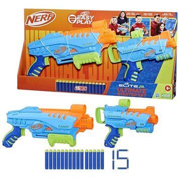Набір бластерів Nerf Elite Junior Стартовий набір 15 патронів (F6369) F6369 фото