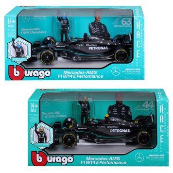 Автомодель з фігуркою - Mercedes-AMG F1 W14 E Performance (1:24) 18-28037 фото