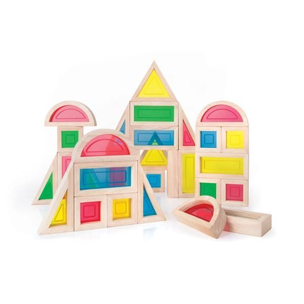 Кубики Guidecraft Block Play Велика веселка, 14 см, 30 шт. (G3016) G3016 фото