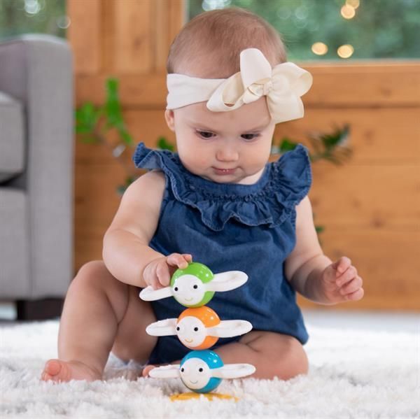 Магнітна пірамідка Fat Brain Toys Dizzy Bees Веселі бджілки (F294ML) F294ML фото