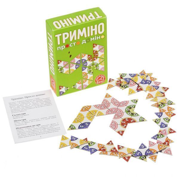 Настільна гра Триміно (Супердоміно) Arial 911081, 56 фішок 911081 фото
