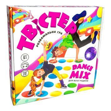 Розважальна гра "Твістер dance mix" Strateg 30277 30277 фото