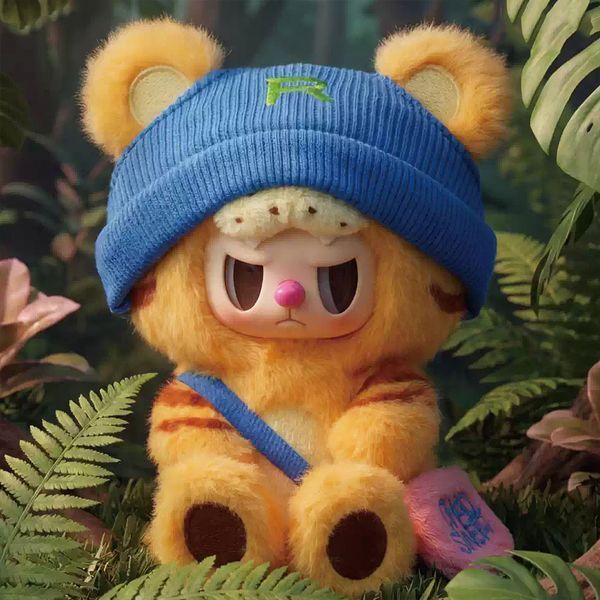 Колекційна м'яка іграшка-сюрприз з кільцем POP TOP Rebel Bear серії Sweet Zoo - Зоомалюки CSRB010 фото