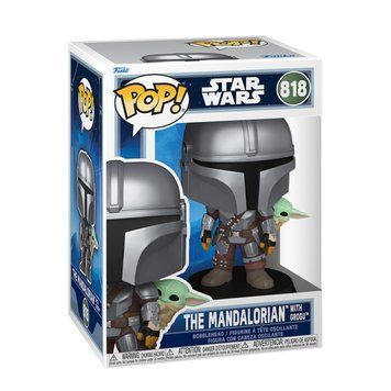 Ігрова фігурка Funko POP! серії Мандалорець - Мандалорець з Ґроґу на спині 90443 фото