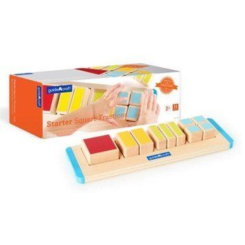 Дерев'яний пазл-сортер Guidecraft Manipulatives Частини квадрата (G6748) G6748 фото