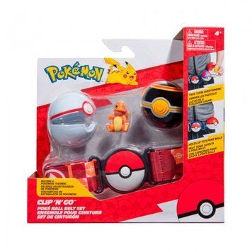 Ігровой набір Pokemon W14 - Пояс з покеболами Чармандер PKW3163 фото