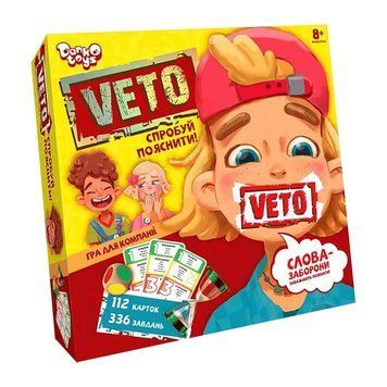 Дитяча настільна розважальна гра "VETO" VETO-01-01U VETO-01-01U фото